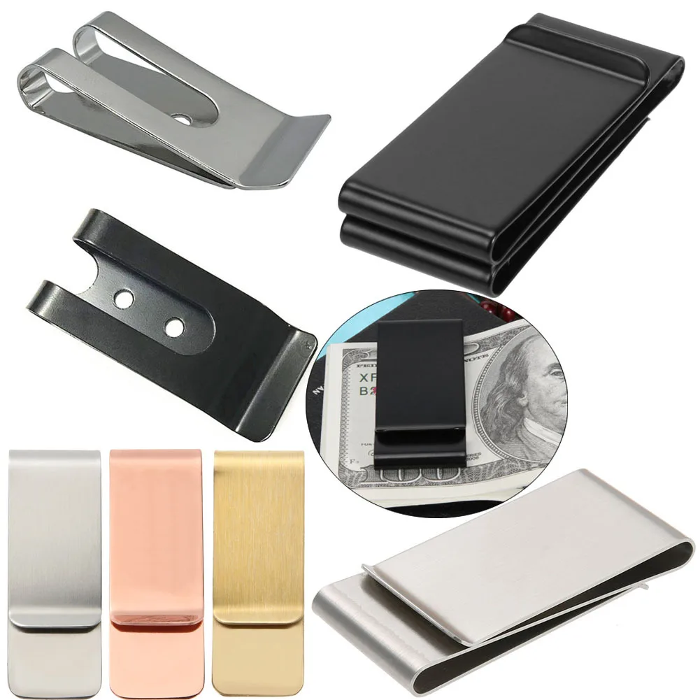 2Pcs Metal Waist Belt Clips Buckle Double Holes Sheath Spring Clip Hooks for Pockets Hook Holder Wallet Band Loop Clasp