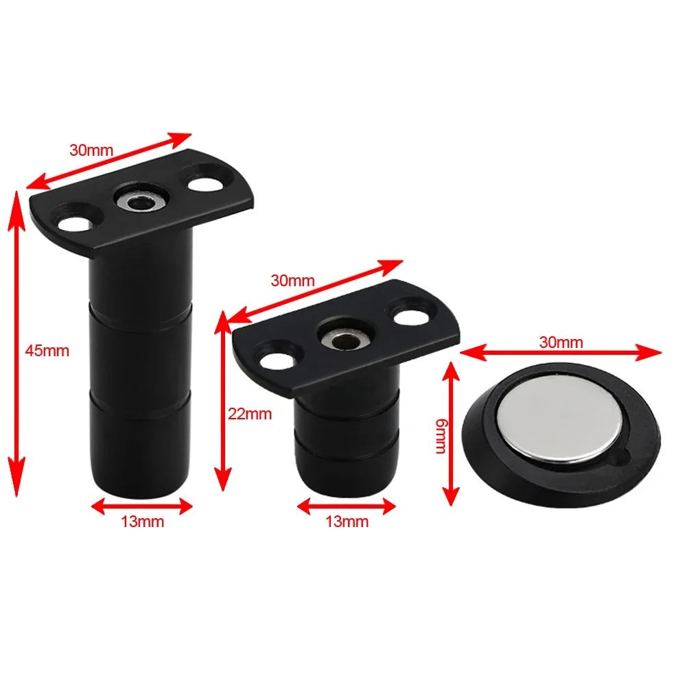 Topes de puerta soporte de puerta de alta resistencia Tope de puerta Invisible magnético Hardware de puerta Topes de puerta con tornillos Tope de puerta amortiguador silencioso