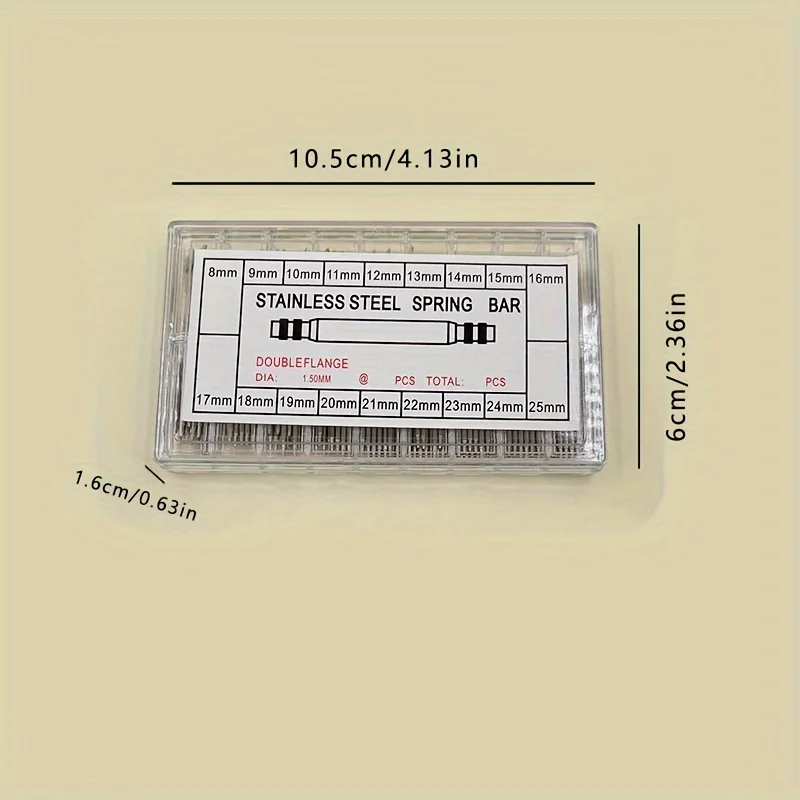 360 قطعة دبابيس الساعات الربيع القضبان الفرقة حزام رابط 8-25 مللي متر مزيل مجموعة طقم تصليح الفولاذ طقم تصليح طقم أدوات