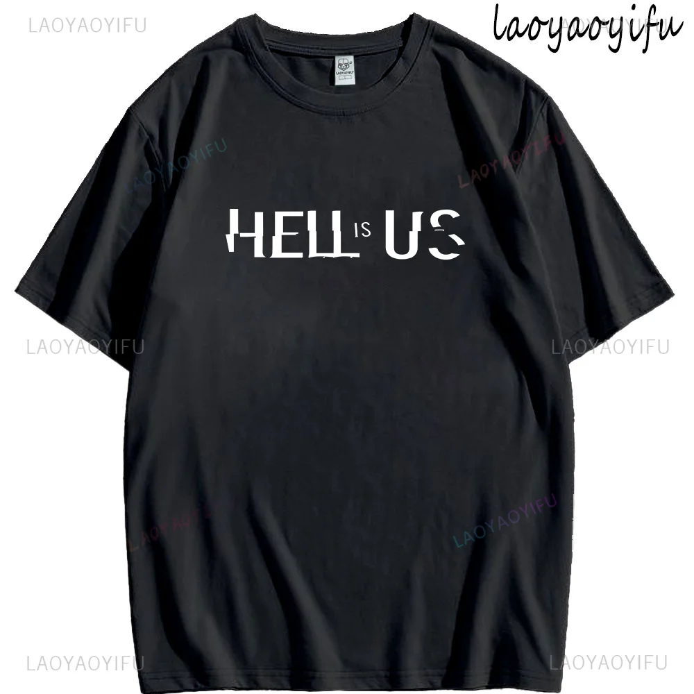 لعبة تي شيرت الجحيم هو الولايات المتحدة طباعة بلايز الجدة اللاعبين ملابس الصيف الرجال النساء مضحك الجرافيك القطن المحملة محب Ropa Hombre Mujer #2