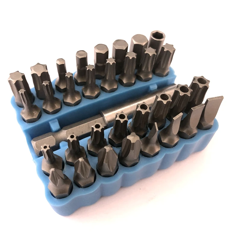 33 Pcs Screwdriver Bits Set phillips Pozi slotted torx Bit Holder For Screwdriver Bit Accessories