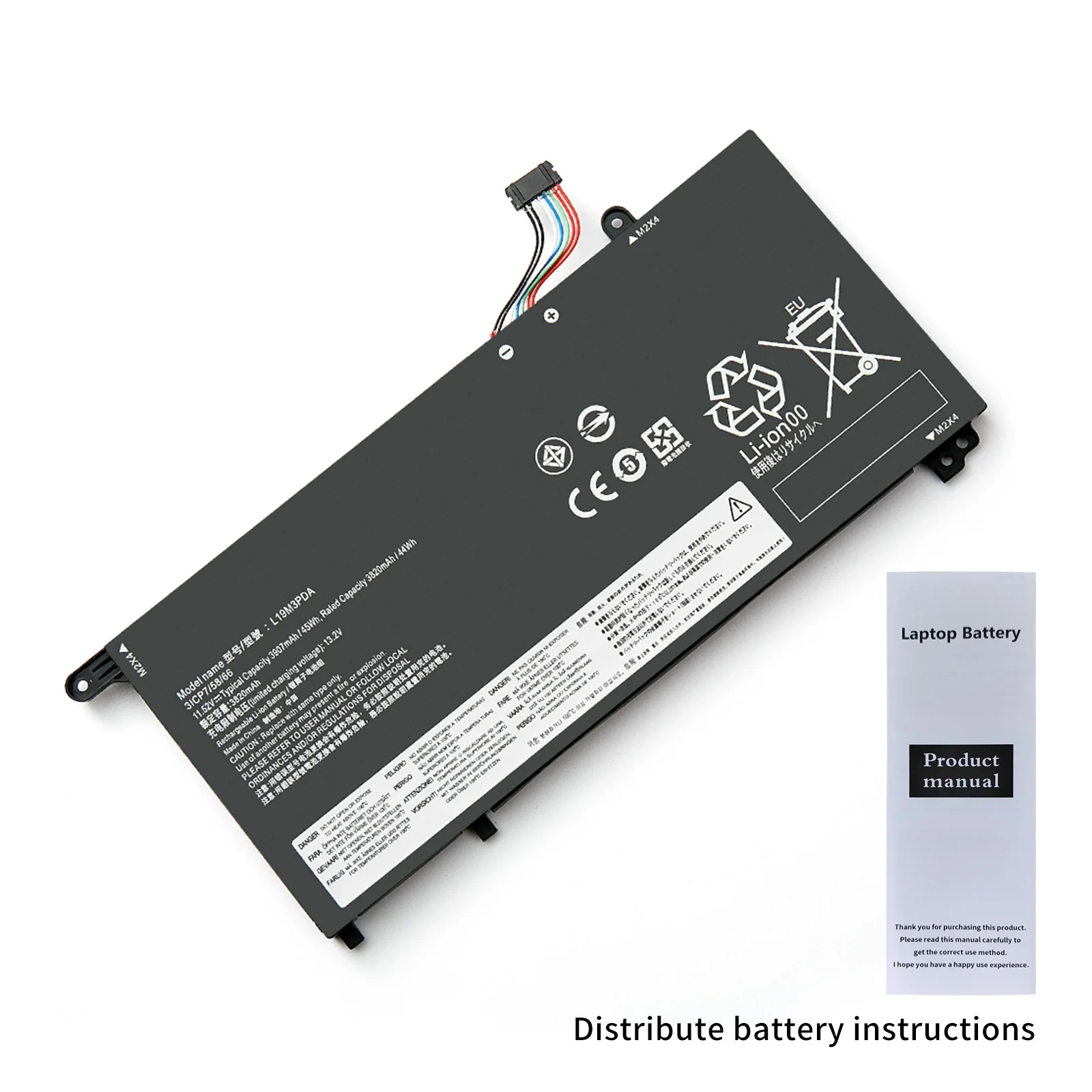 Imagem -06 - Bateria do Portátil para Lenovo Thinkbook 14 15 g3 g2 K4e-are Itl L19c3pda L19m3pda L19d3pda 11.52v 3907mah