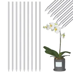 Acrylic Plant Stakes Garden Stakes Clear Orchid Stakes Sticks Potted Plant Support Stakes for Supporting Vines Grow Upright