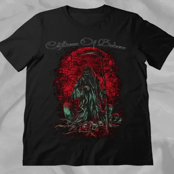 Vintage CHILDREN OF BODOM Finnish Melodic Death Retro Full Size Black T-Shirt