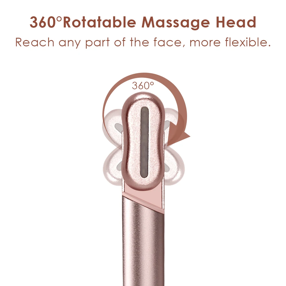 Dispositif de rajeunissement des yeux, stylo de Massage électrique chauffé, dispositif d'infusion à microcourant EMS, réduit les poches oculaires, les ridules et les circuits foncés