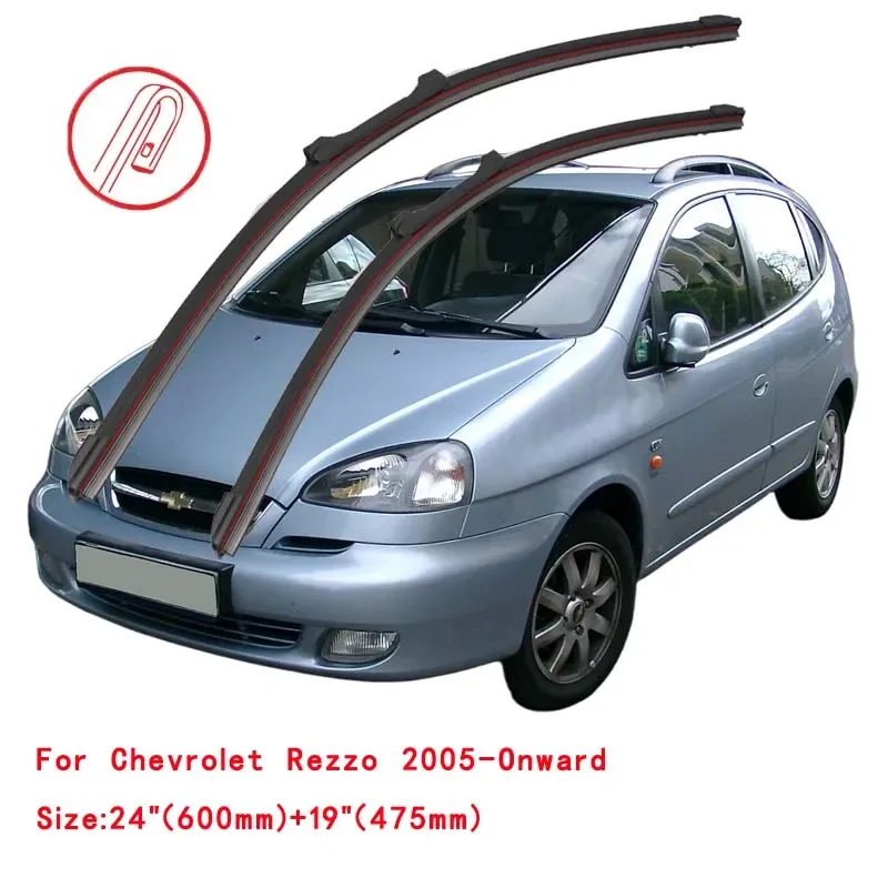 

For Chevrolet Rezzo Tacuma Vivant Daewoo U100 2000-2011 Car Windshield Wiper Blade Front Windscreen Brushes Washer Accessories