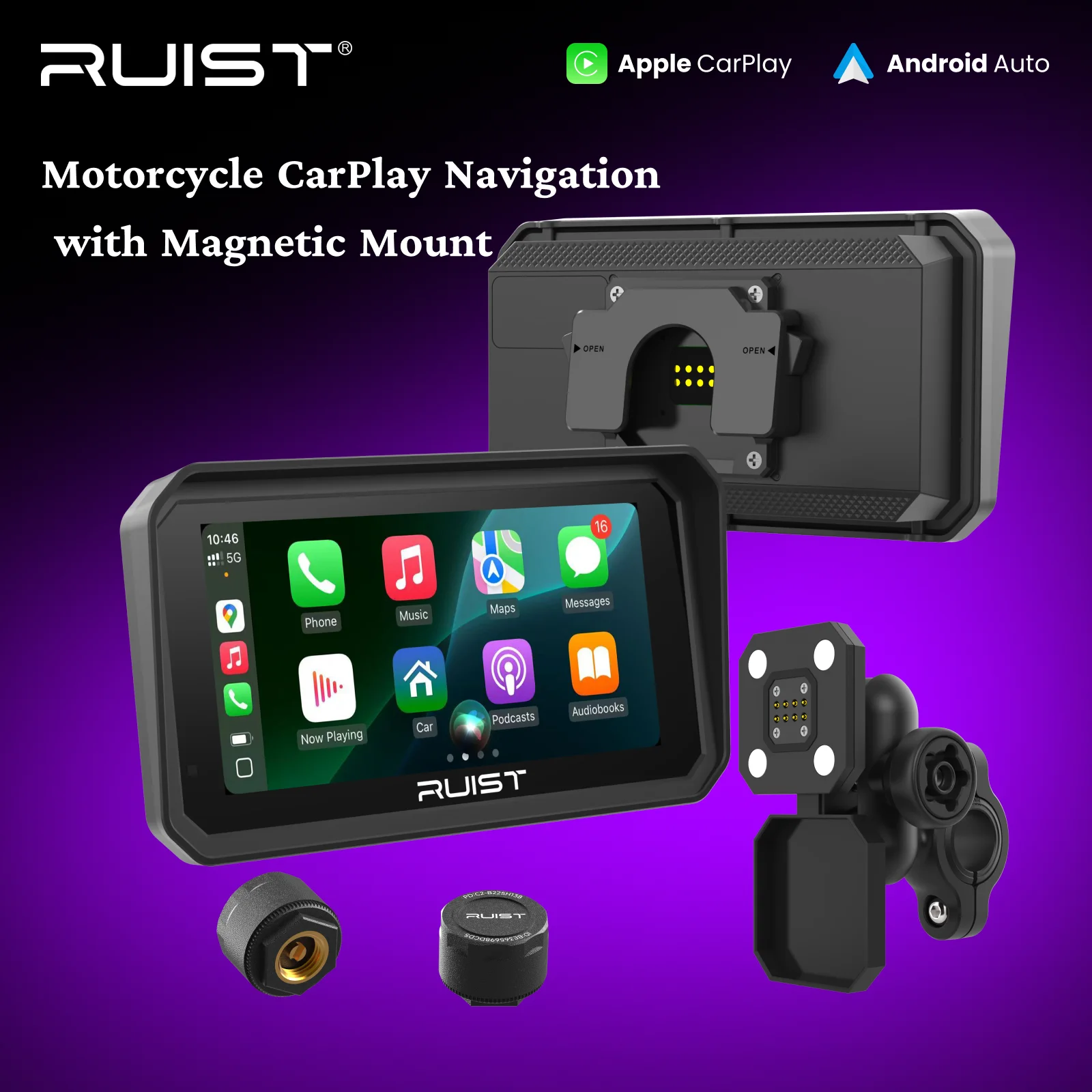 RUIST MOX61 Motorcycle Carplay HD Touchscreen 6.1