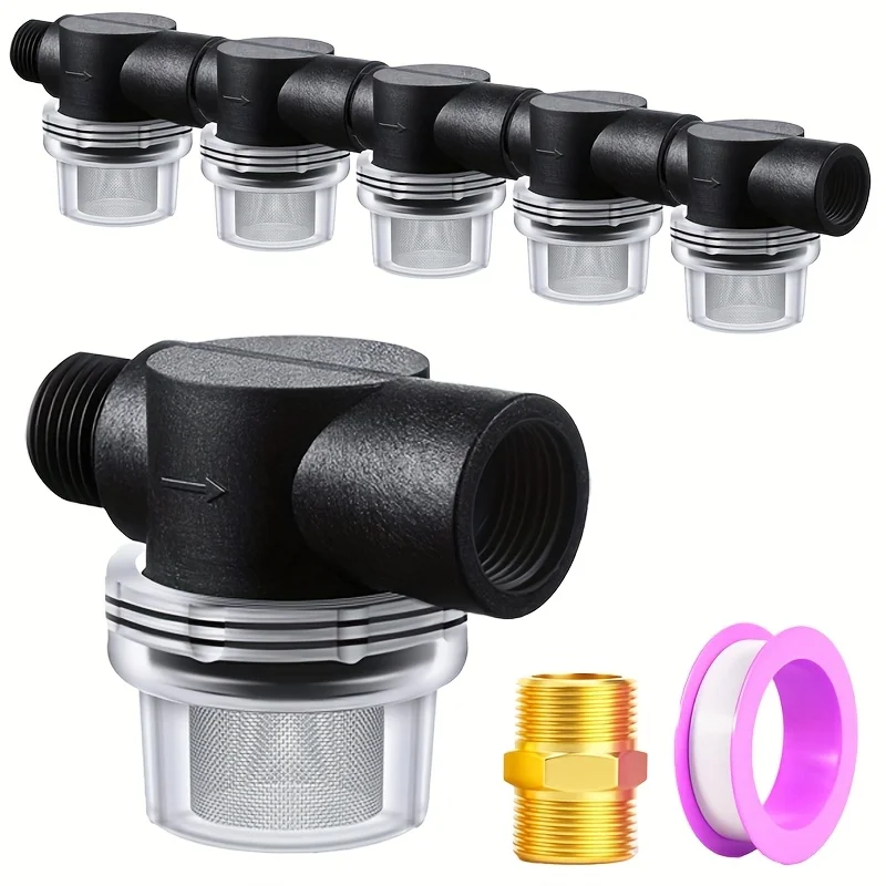 

Поворотный трубчатый фильтр AGASHE 1,27 см, 60-местный фильтр из нержавеющей стали, фильтр водяного насоса для водонасоса, замена RV RV, 1/2 дюйма ro