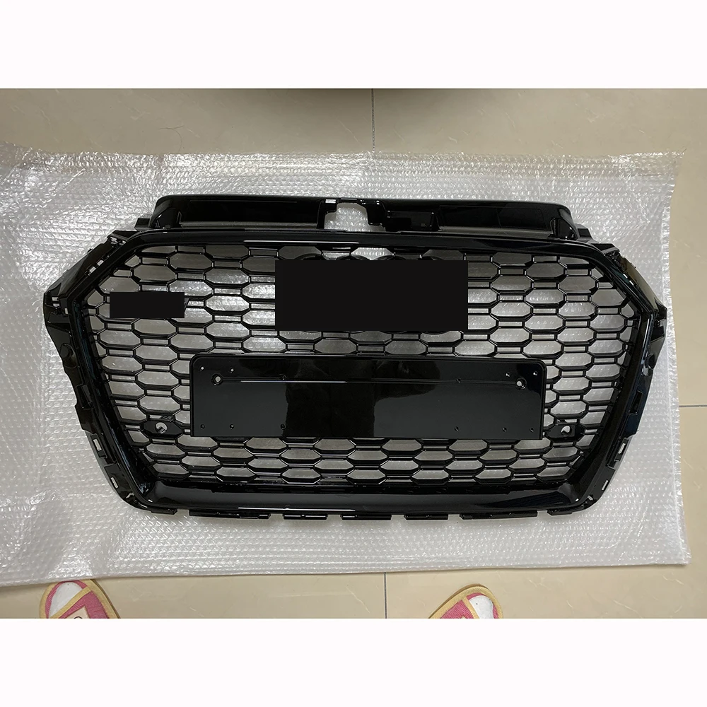 

Car Front Bumper Grill Center Grille for Audi A3/S3 8V 2017 2018 2019 (Refit for RS3 Style) Car Front Bumper Grille