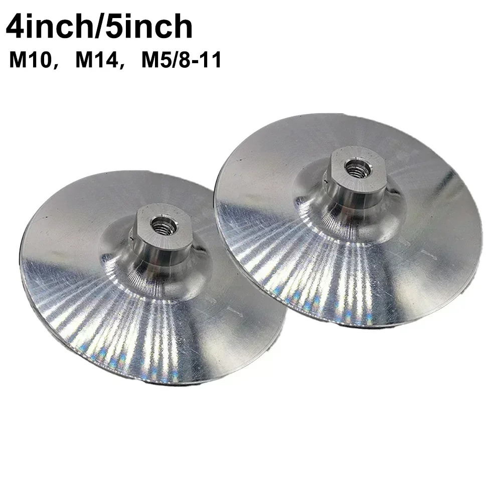 

1 шт., 4 дюйма, 5 дюймов, алюминиевая полировальная подушечка M10 M5/8-11, держатель для угловой шлифовальной машины с резьбой, держатель для угловой шлифовальной машины
