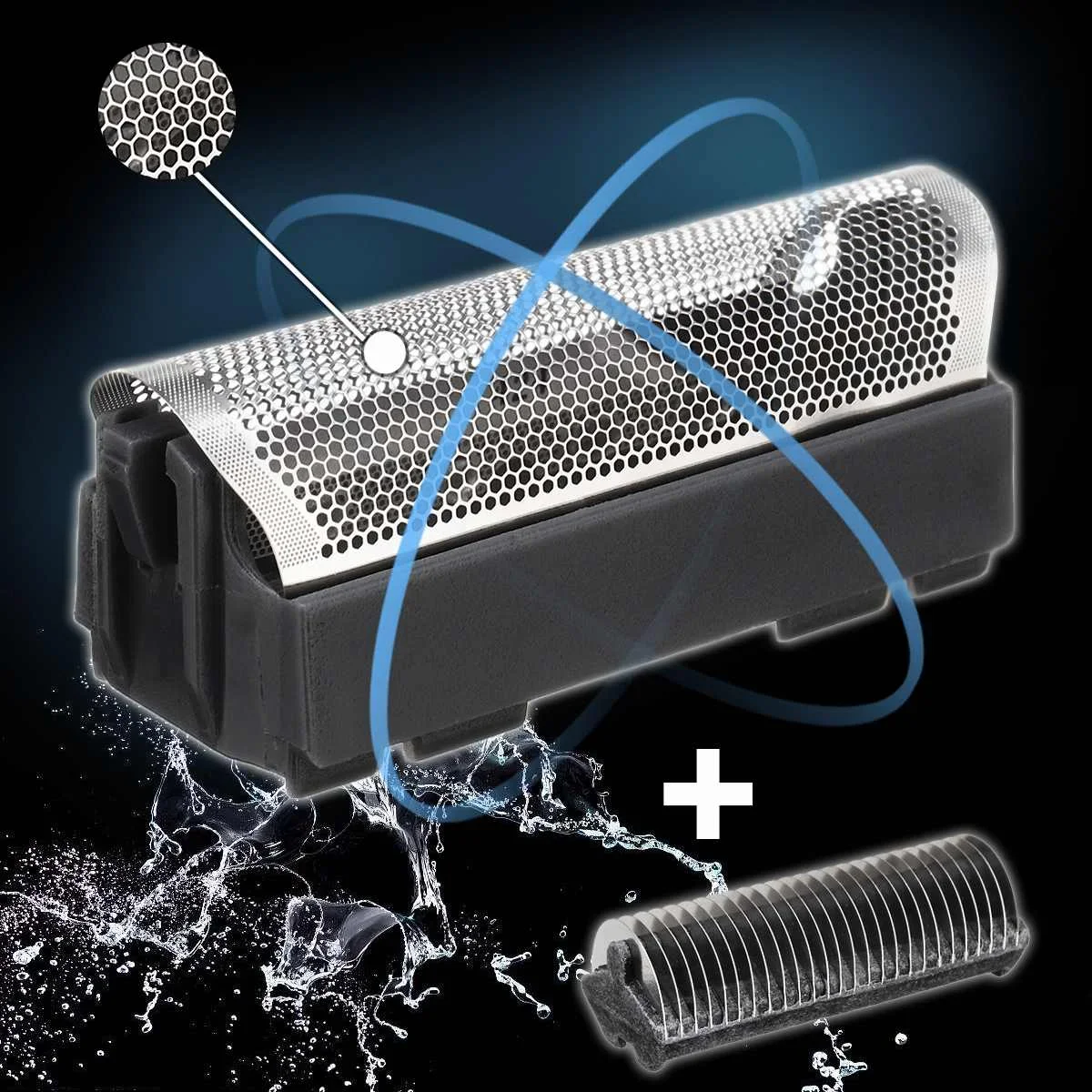 Replacement Shaver Foil Cutter Head Cassette Electric Shaver Cutter Head 5564 5569 5579 3550CC for Braun 5419 5424 5469 5470