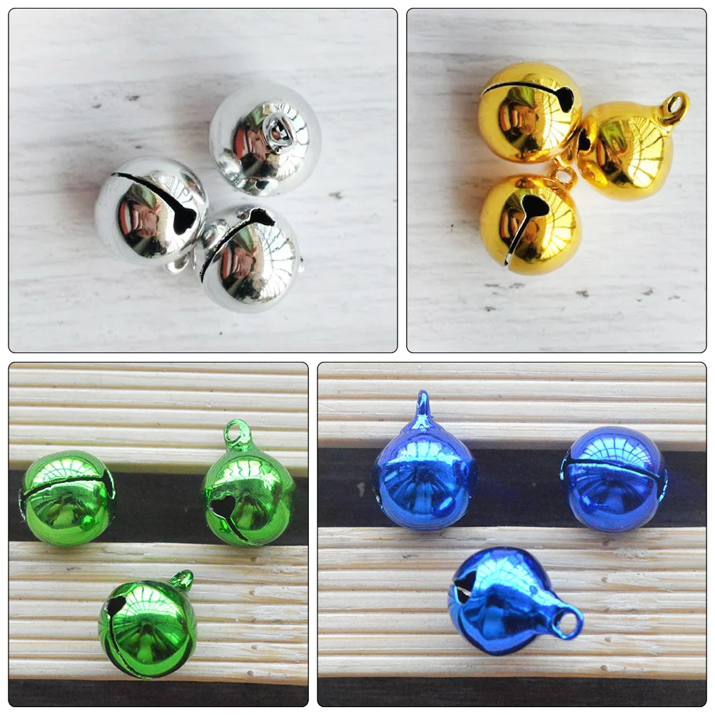 50 ชิ้นระฆังคริสต์มาสสุนัข DIY Craft Electroplated สูญญากาศเครื่องประดับโลหะมินิตกแต่ง