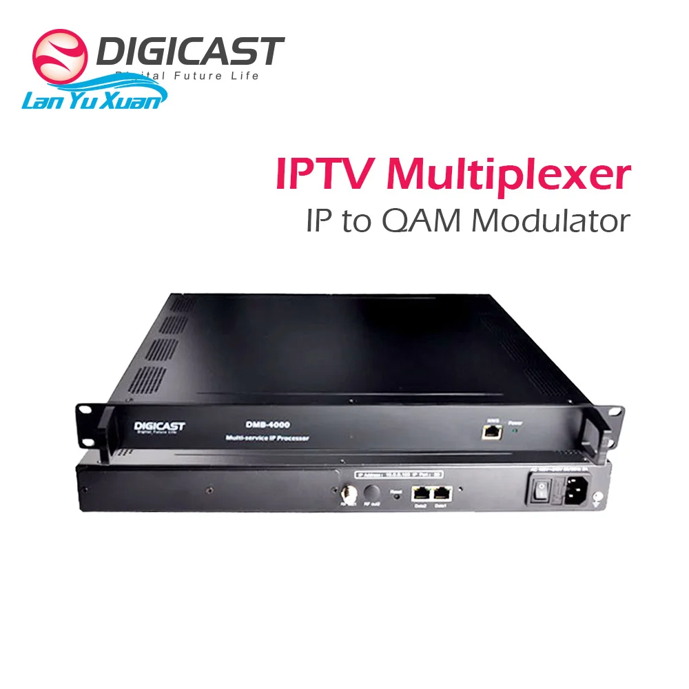 CATV Headend Equipment System IP to 16 32 DVB C Modulator Multi-service IP Processor  IP QAM  Modulator