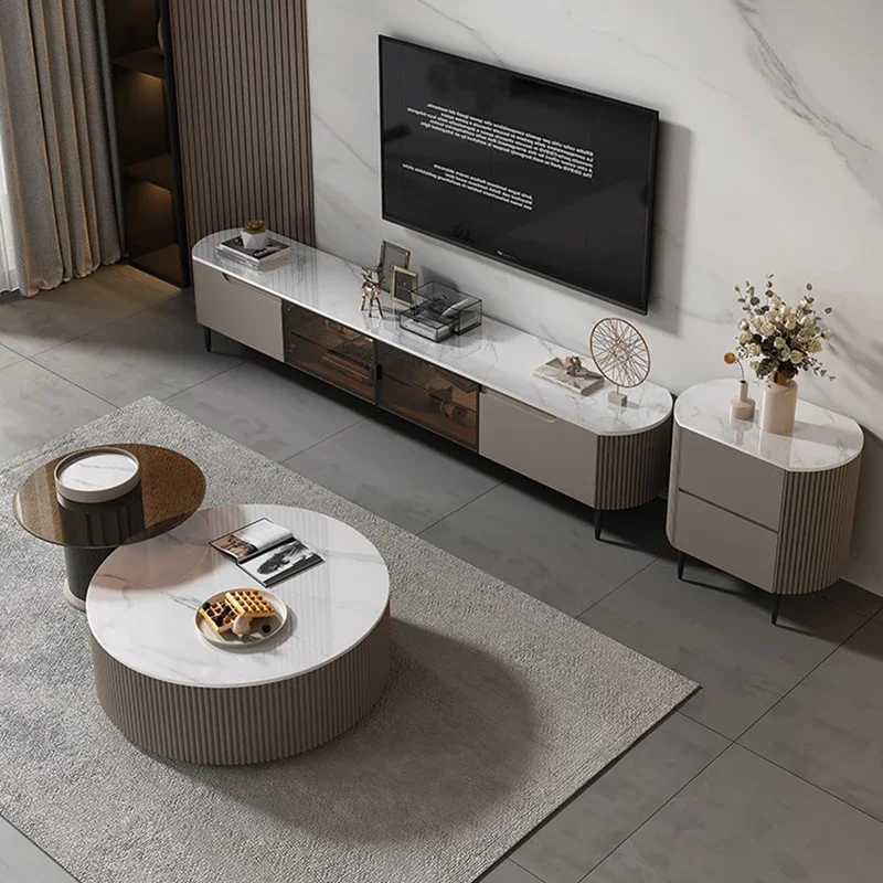 

Display Stand Wooden Tv Floating Unit White Cabinet Multifunction Home Furniture Storage Rattan Floor Mueble Entertainment