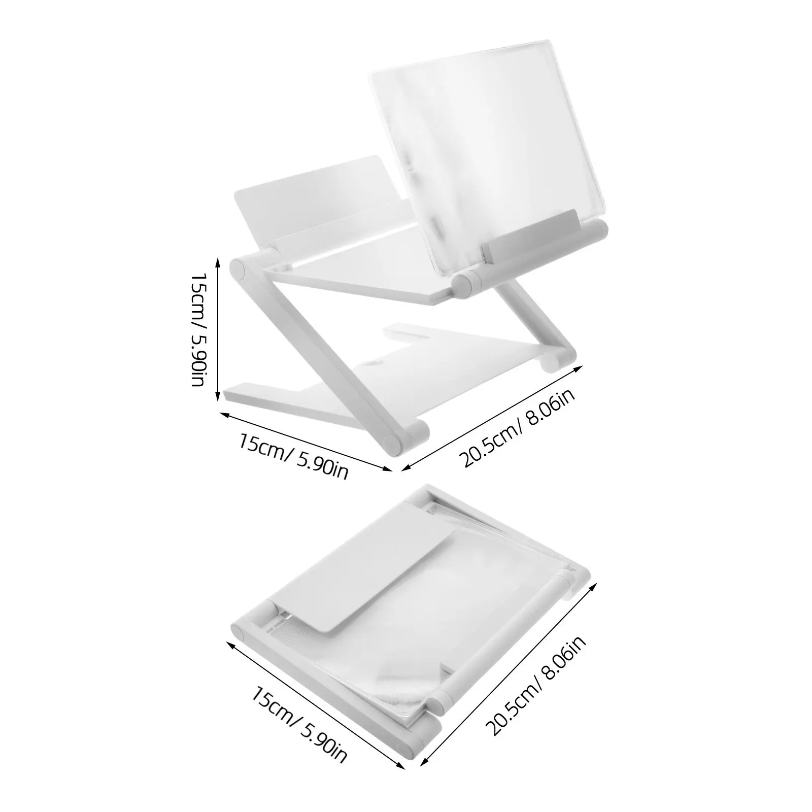 Foldable Cellphone Magnifier Screen Adjustable Pullout 3D Mobile Phone Screen Magnifier for Portable Entertainment Viewing