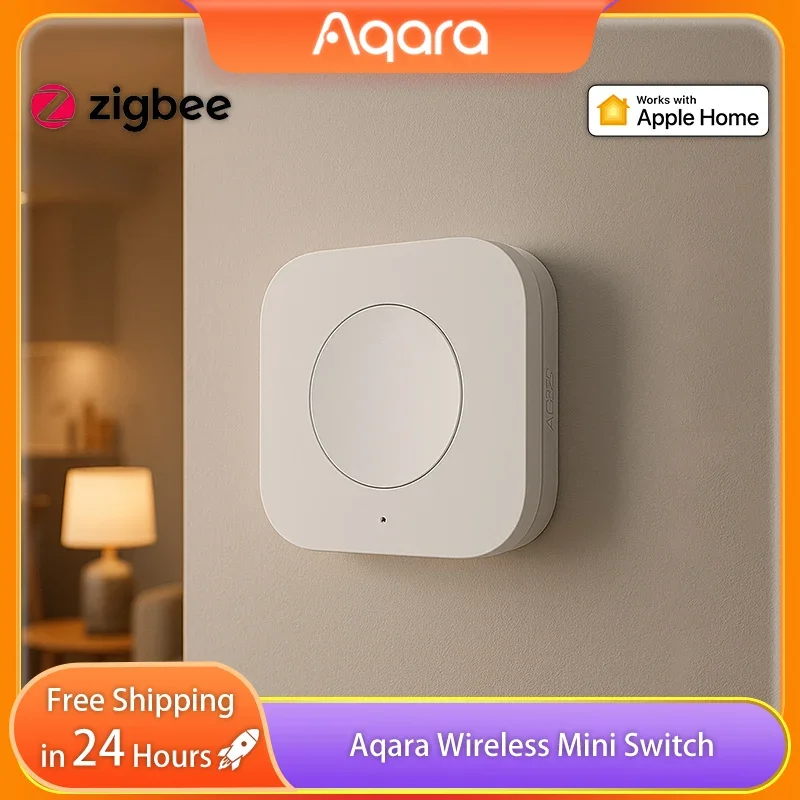 

Aqara Sensor Wireless Mini Switch One Key Control Button Smart Remote Control Home Automation Work with Xiao mi Mi Home Homekit