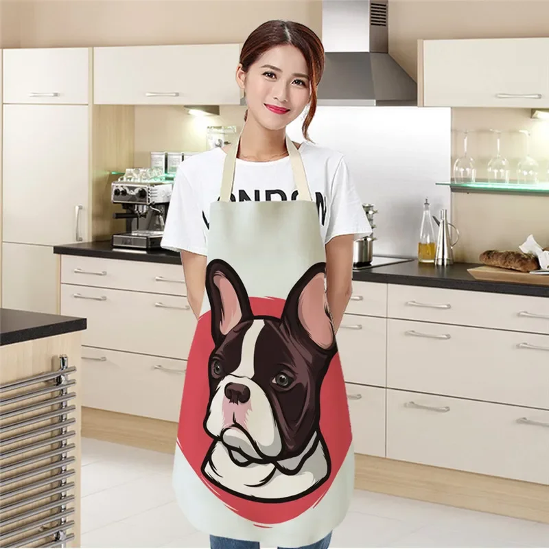 Cute creative dog pattern alpaca House cleaning Apron for children kids apron baking accessories kitchen accessories Child apron