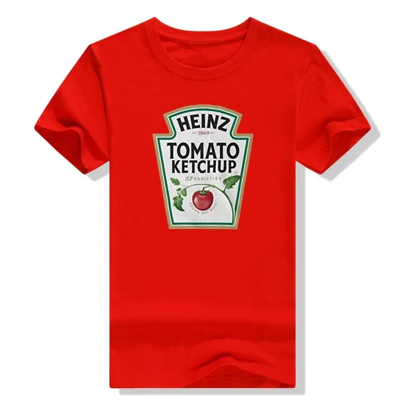 Tomato Ketchup Classic T Shirt Pattern 3D Print Tees Unisex Fashion Clothes Harajuku Streetwear Casual Tops Customized Products