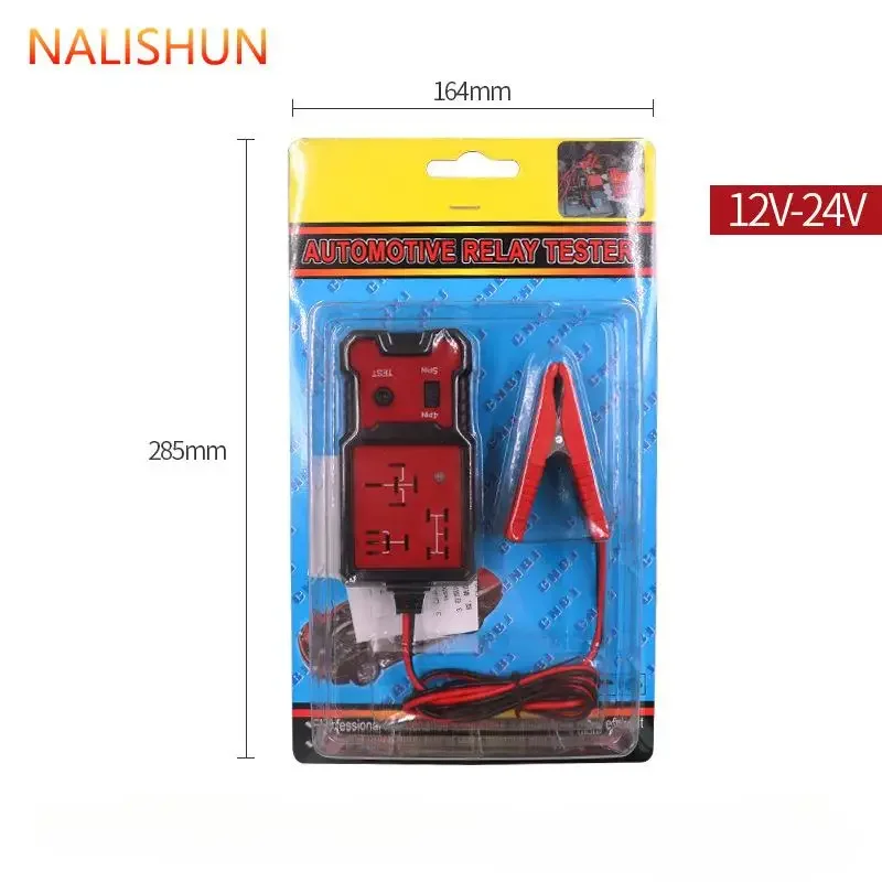 12V/24V Electronic Car Relay Tester Auto Vehicle Battery Fast Check Detector Meter Automobile LED Indicator Test Checker Tool