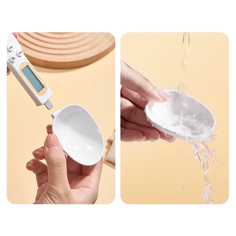 500g/0.1g Weight Measuring Spoon Portable LCD Digital Kitchen Scale Electronic Food Measuring Spoon Scale Kitchen Tool for Food