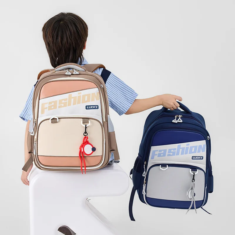 Fashionable Children's Elementary School Backpacks Simple Design School Bag for Kids Students New Boys Girls Preschool Backpack