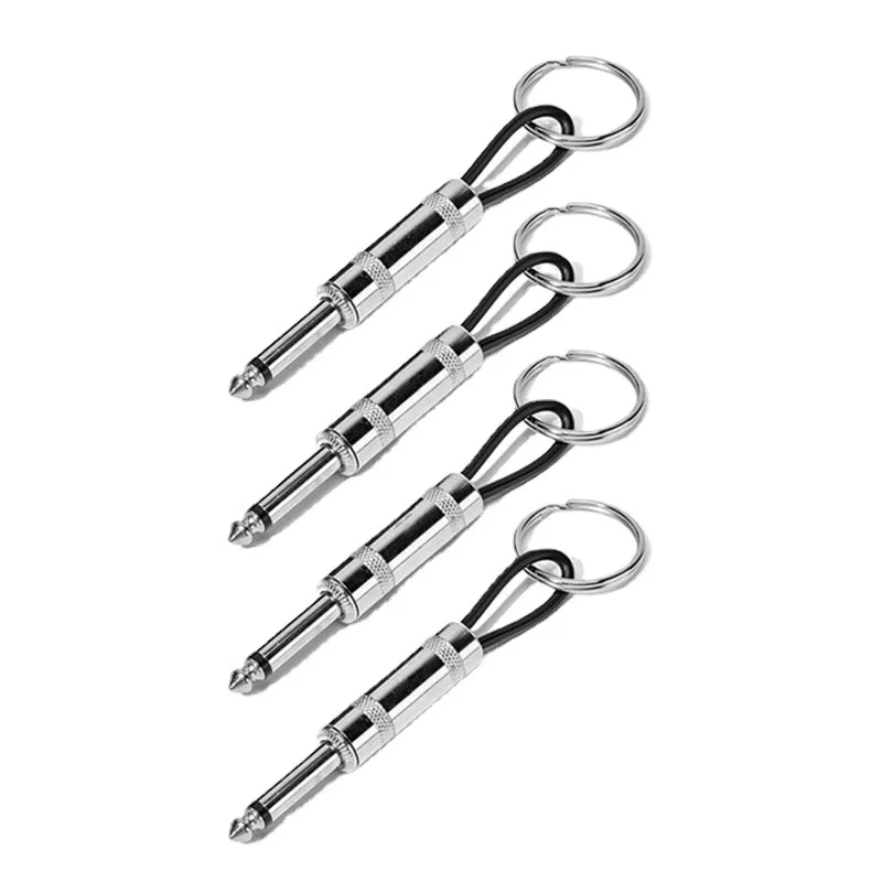 4er-Set Wand-Gitarrenstecker-Schlüsselanhänger, Vintage Musik-Aufbewahrungsbox, Schlüsselringe, Kreativer Funktionaler Schlüsselhalter, Haken, Heimdekorationszubehör