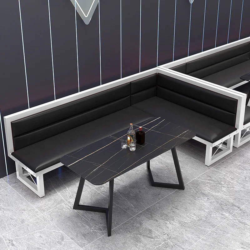 Bartische und Stühle im Industriestil, transparente Bar, Musik-Essbar, Kartensitz, Sofa, Grillgeschäft, Café, Bistro, kommerzielles Sofa