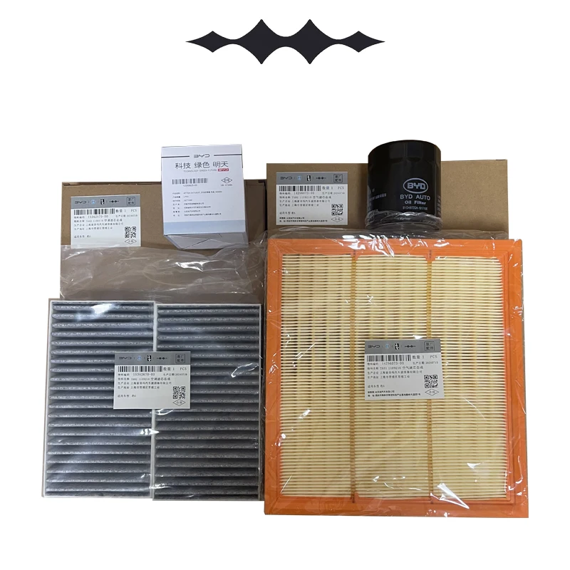 Automotive engine air filter,air conditioning filter,and oil filterb for BYD Formula Leopard 5,Three piece combination set