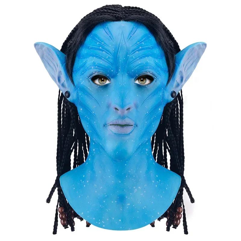 Avatar Latex Mask Halloween Party Cosplay Adult Movie Avatar Mask Carnival Costume Party Props