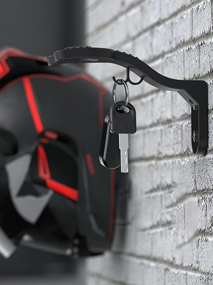 AliExpress Motorcycle Helmet Hook Racks Kitchen Cabinet Shelf Wall Mount Hooks Electric Bicycle Helmet Rack Wall-Mounted Storage Holder