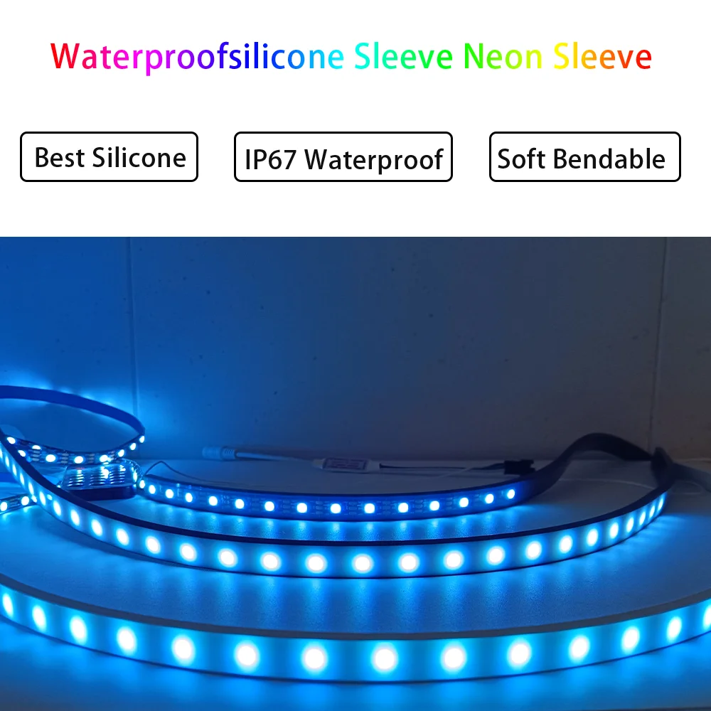 Waterproof Flexible LED Neon Lamp Silicone Tube Atmosphere Lampnon-corrosive Outdoor Waterproof Advertising Indoor Lighting Soft