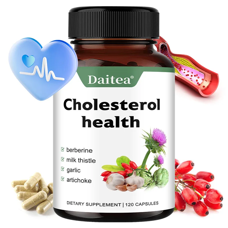 Milk Thistle Supplements-with Berberine and Garlic, Support Liver Health, Cleanse and Detoxify, and Promote Healthy Cholesterol