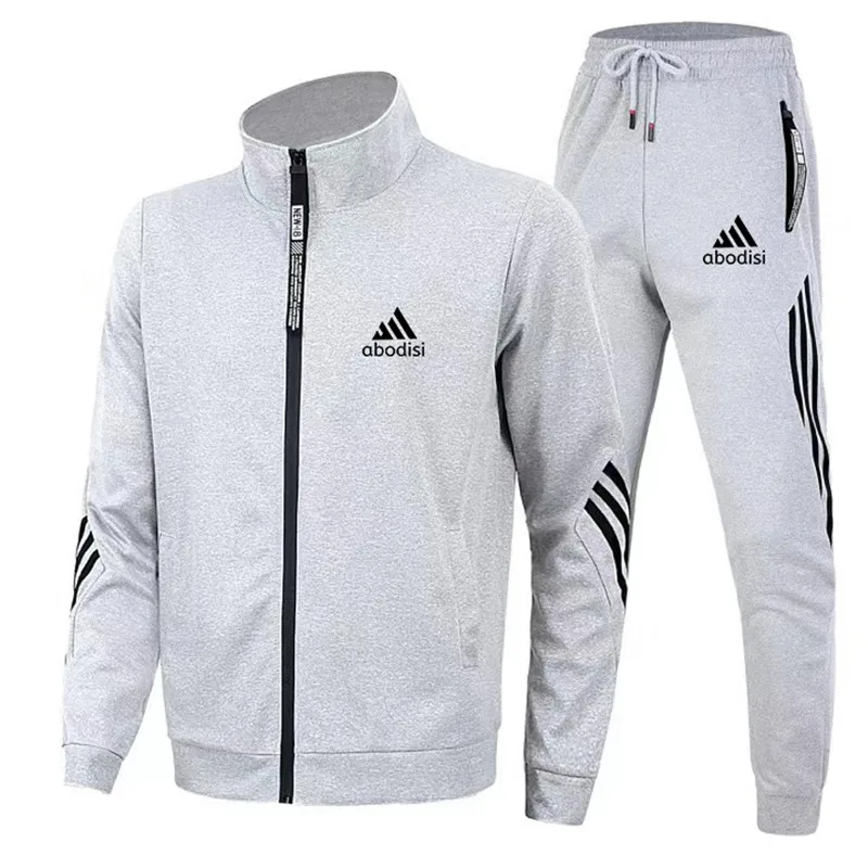 2024 New Spring and Autumn Men\'s Hoodie Jogging Suit Fashionable and Comfortable Men\'s Casual Wear Suit Sports Suit