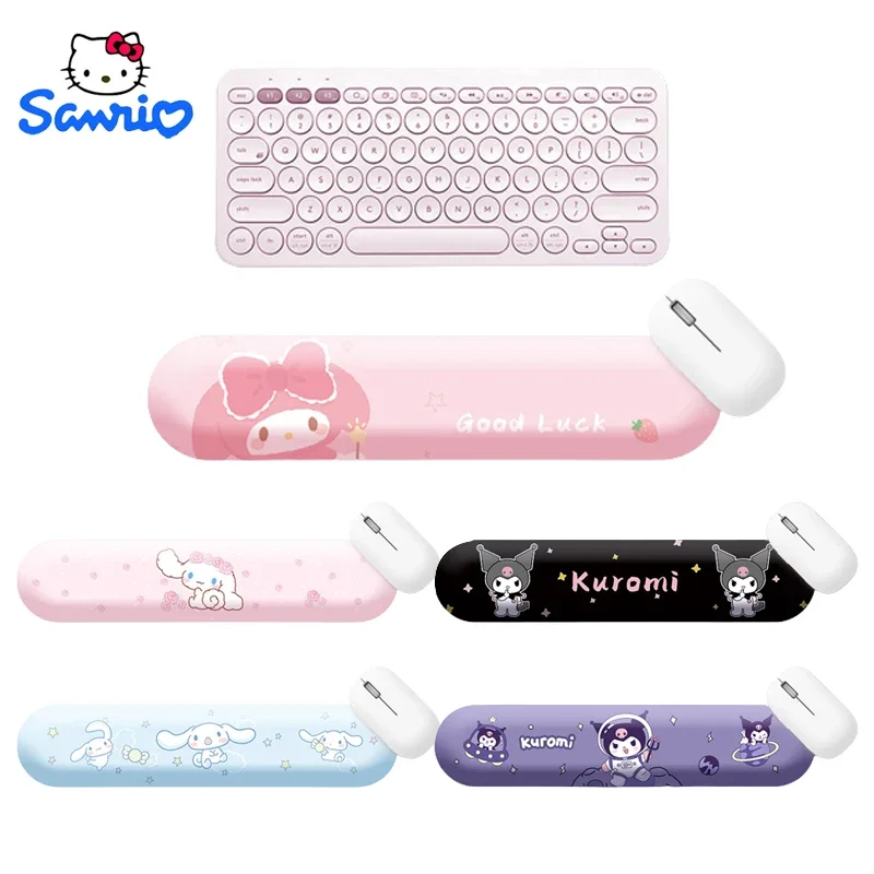 

Sanrio My Melody Keyboard Wrist Rest Pad Kawaii Memory Foam Silicone Non-slip Pad For PC Computer Keyboard Gaming Accessories
