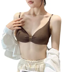 Seamless Wire Free Bras For Women Sexy Lingerie Push Up Small Chest Bralette Padded Top Fashion Female Girl Brassiere