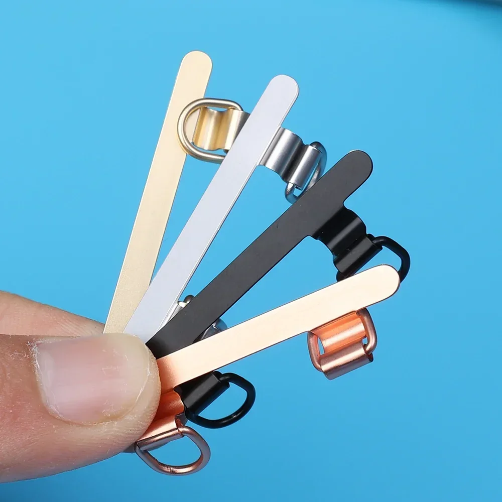 New Ultra-thin Stainless Steel Phone Tether Patch Replacement Phone Straps Gasket Sturdy Cellphone Safety Metal Connect Piece