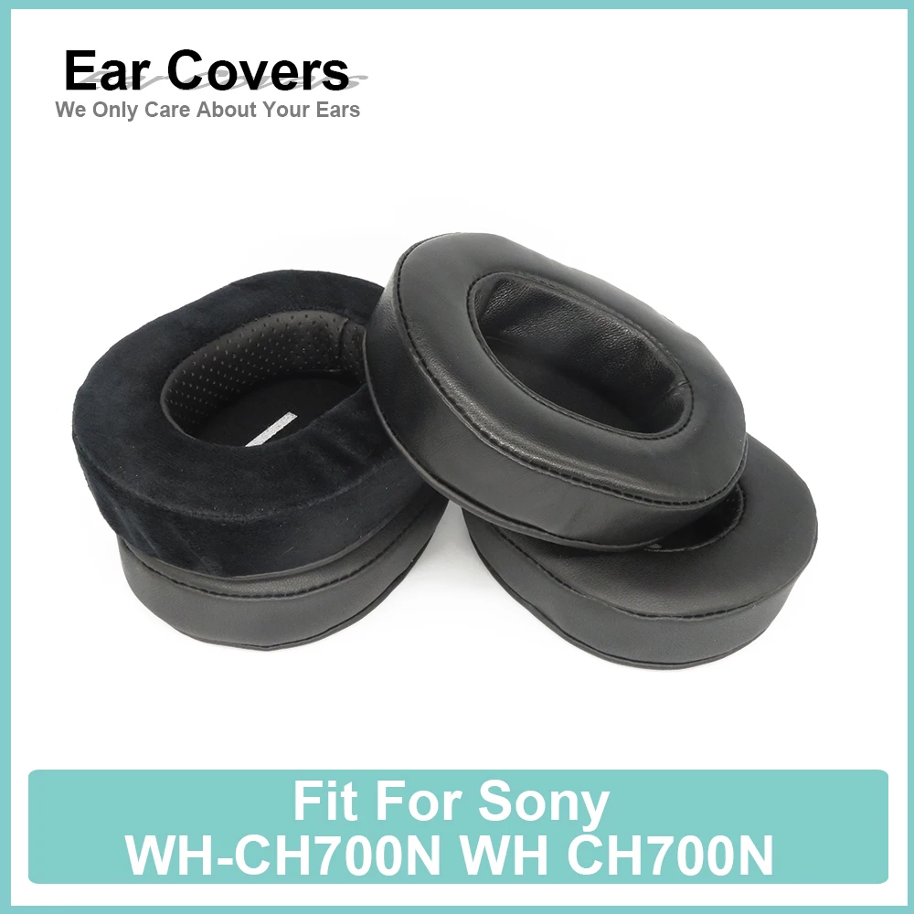 Earpads For Sony WH-CH700N WH CH700N Headphone Earcushions Protein Velour Sheepskin Pads Foam Ear Pads Black Comfortable