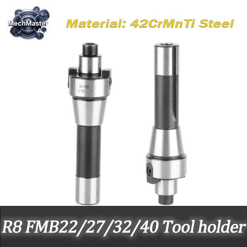 

R8 FMB22 FMB27 FMB32 FMB40 Держатель инструмента Резьба M12 7/16 Фрезерный станок Патрон с коническим хвостовиком Торцевой фрезерный диск Шатун