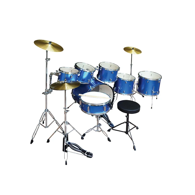 China wholesale Professional OEM brand 7 pcs acoustic drum set