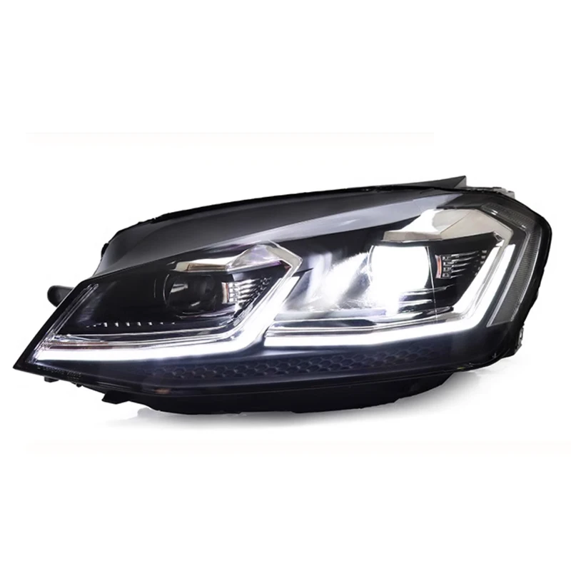 Golf 7 Headlights Dynamic Steering Signal Headlight 7.5 for Golf Mk7 LED DRL Dual Beam Projector 2013-2016