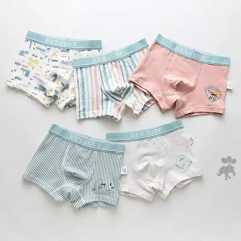 5PC/Pack Children Underwear Boys Panties Cotton Boxer Boy Shorts Baby Panties Kids Underwear 2-16Years