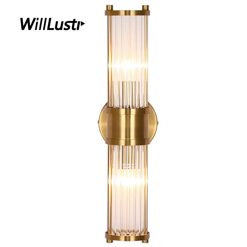 

Retro Crystal Wall Lamp Vintage Luxury Glass Sconce Hotel Living Dining Room Bedside Cafe Bar Balcony Gold Black Metal Lighting