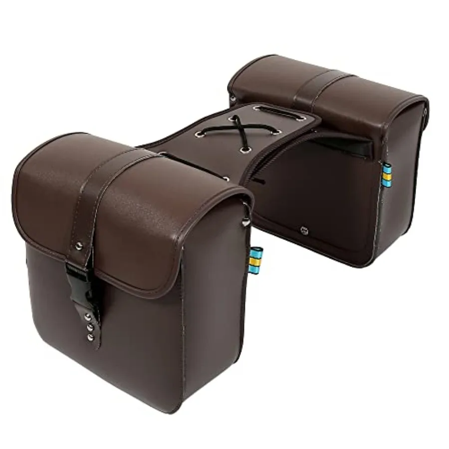 

Pair Motorcycle Saddlebag Side Tool Bags for Cycling Luggage Storage with Waterproof Design and Quick Release Buckles for Easy