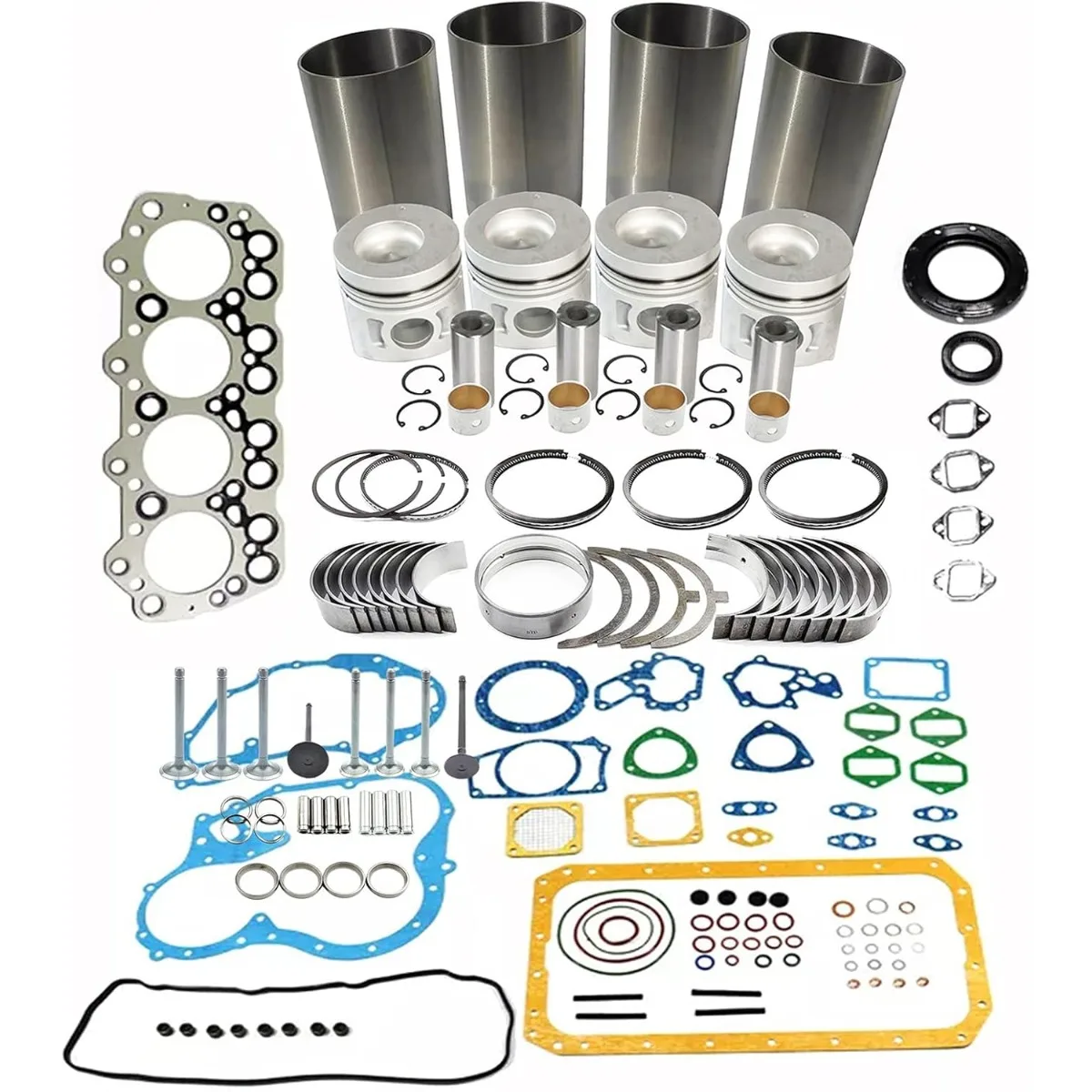 

Overhaul Rebuild Kit for Mitsubishi 4D32 Fuso canter 3.6L ENGINE Piston ME018277 Round Combustion Chamber 52mm