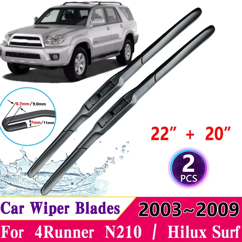 Car Windscreen Wiper for Toyota 4Runner 2007 Accessories 2003~2009 N210 Wiper Blade Front Windscreen Windshield Cutte Accessorie