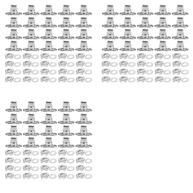 

【NOW SAVE】120 Sets Canvas Twist Lock Fasteners, Turn Button Fasteners, Eyelet And Stud For Canvas Marine Fastener Turn Buttons