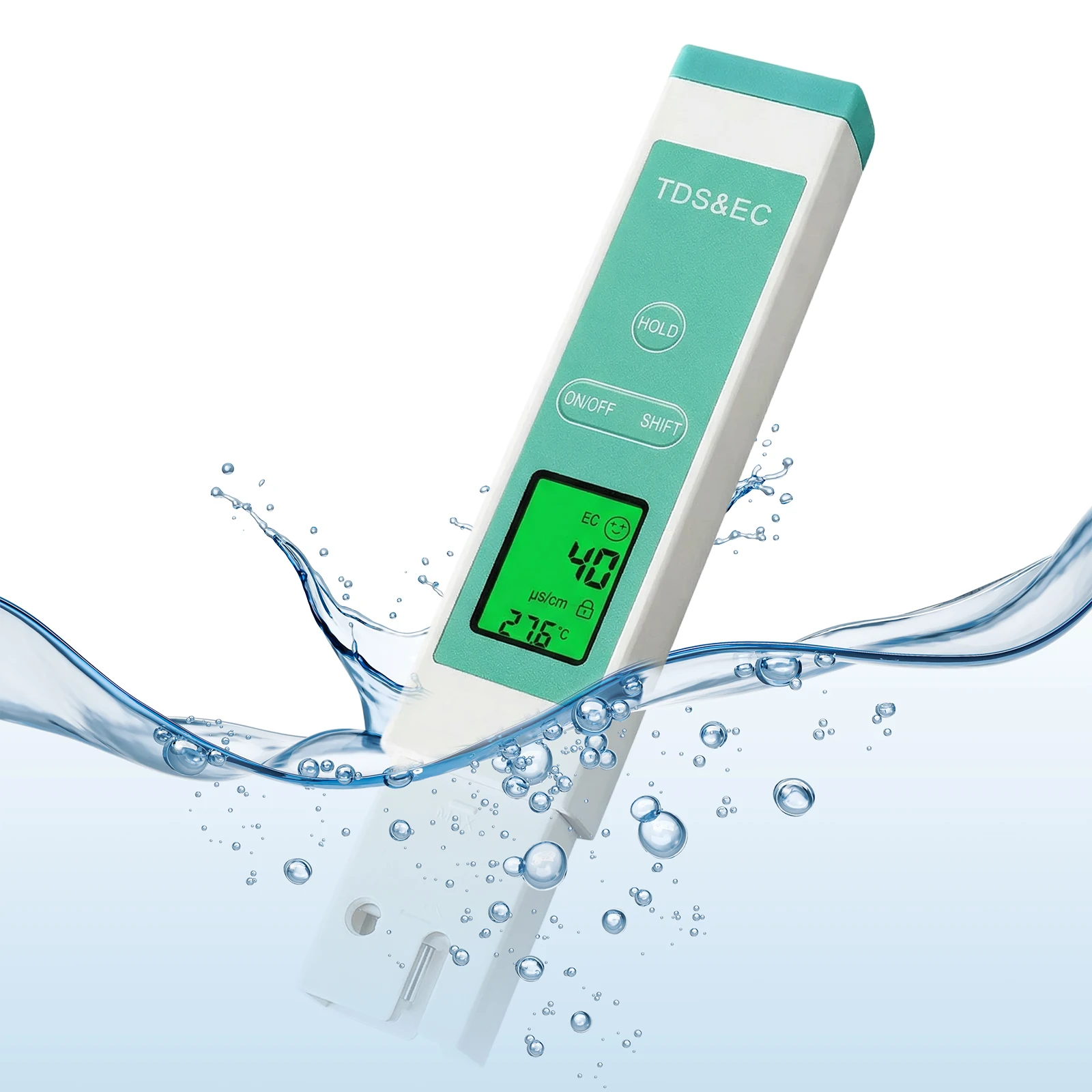 Temperature EC TDS Meter LCD Digital Display TDS Water Quality Testing Pen Temperature EC/TDS Test Pen Filtering Check Tool