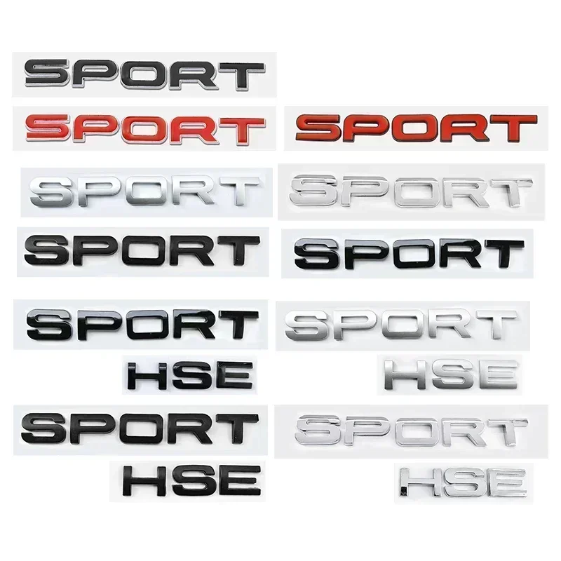 3D ABS Range Rover Car Cofano Lettere Logo Distintivo Emblema Adesivo Accessori Per Land Rover Discovery Defender Sport Evoque HSE.