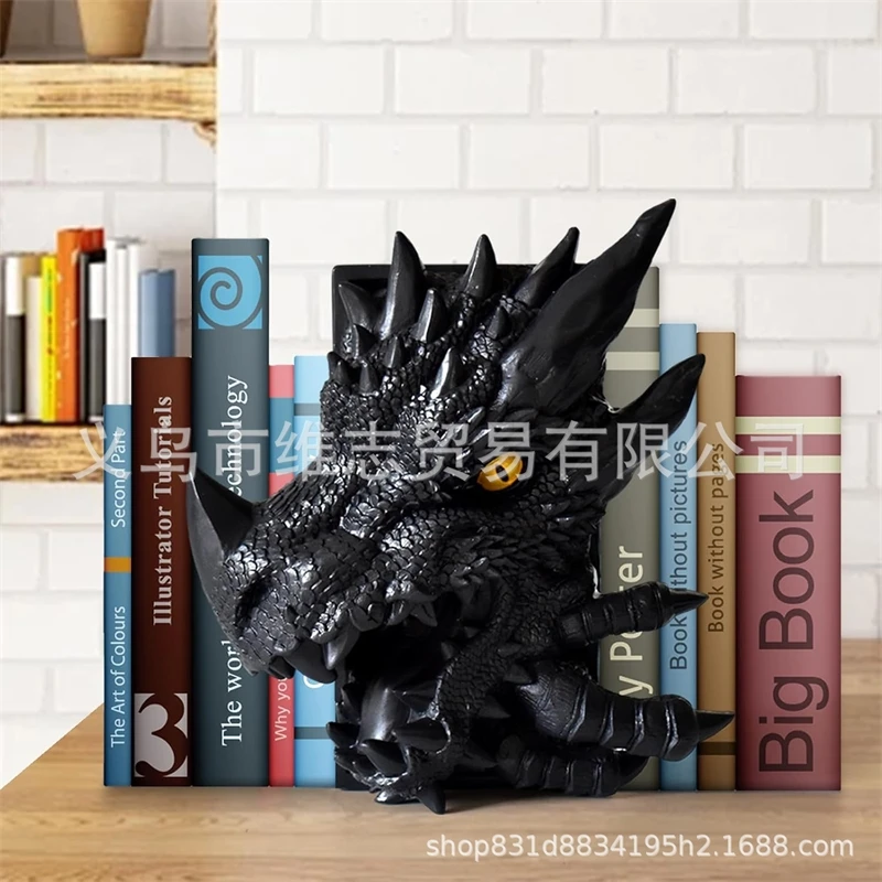

Декоративная подставка для книг в виде дракона из смолы, готический стиль, украшение для стола и книжной полки, подарок для читателей на день рождения, Рождество, годовщину