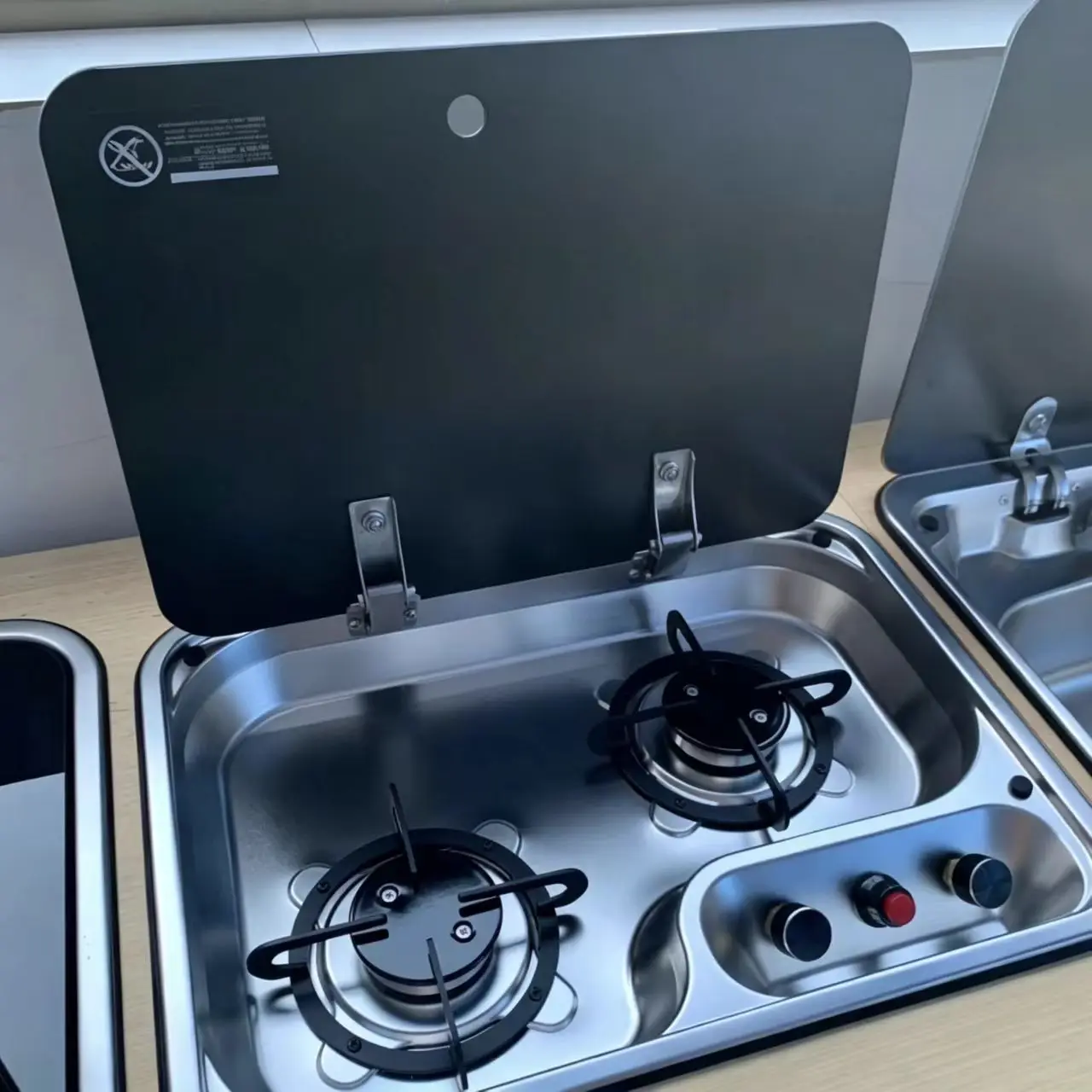 Custom Stainless Steel RV And Yacht Gas Stove With Liquefied Gas Ignition Device